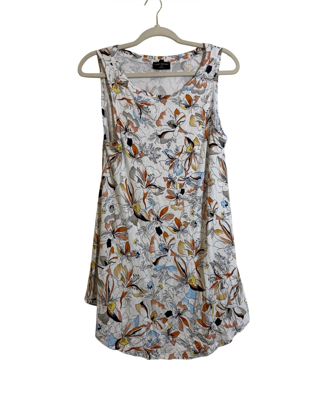 Lane Bryant Sleeveless Floral Tunic Tank sz 10/12